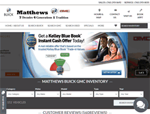 Tablet Screenshot of drivematthews.com